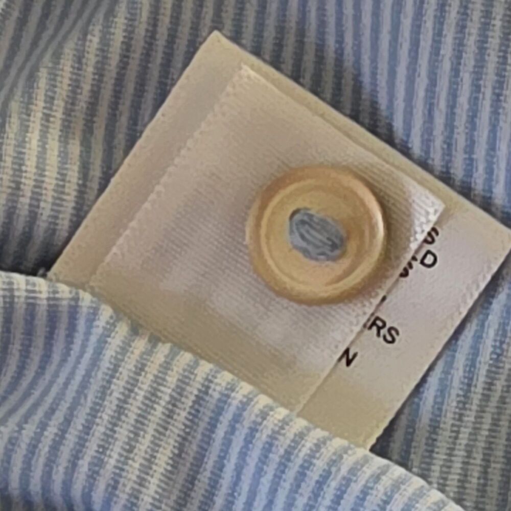Peter Millar Summer Comfort Mens Polo Shirt Blue Striped Sz XL - Picture 9 of 9